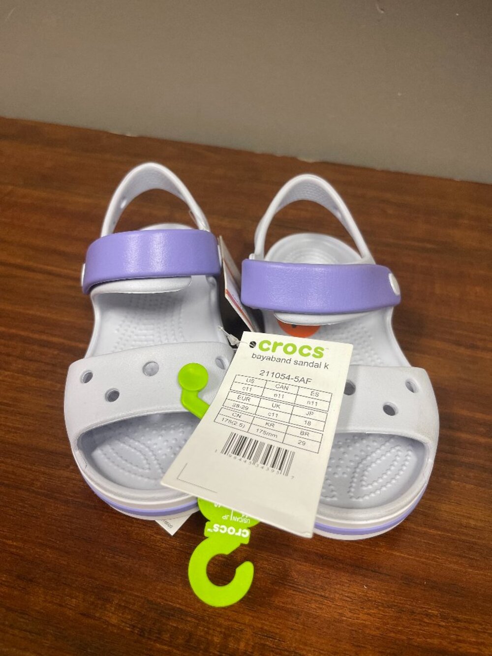 CROCS Kids Bayaband Sandal K US C11 Lavendar